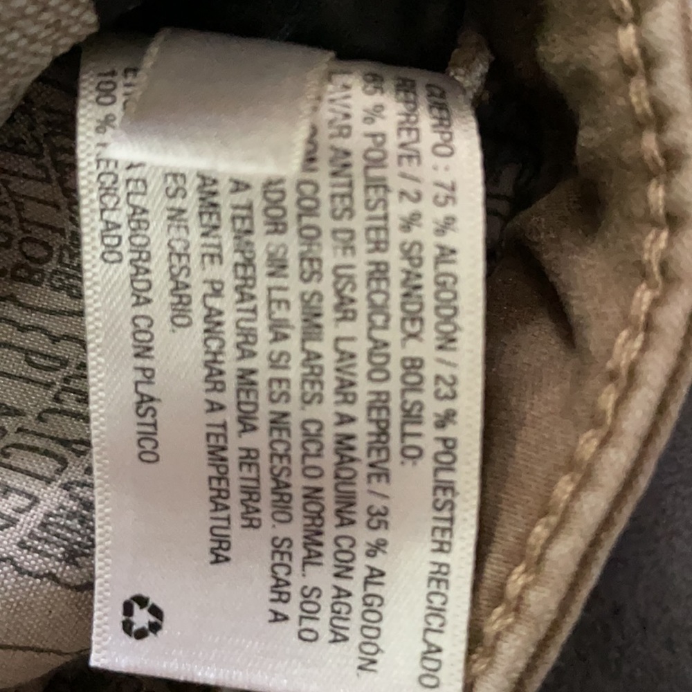 NWOT size 12 slim super stretch dark khaki pants - Picture 5 of 10